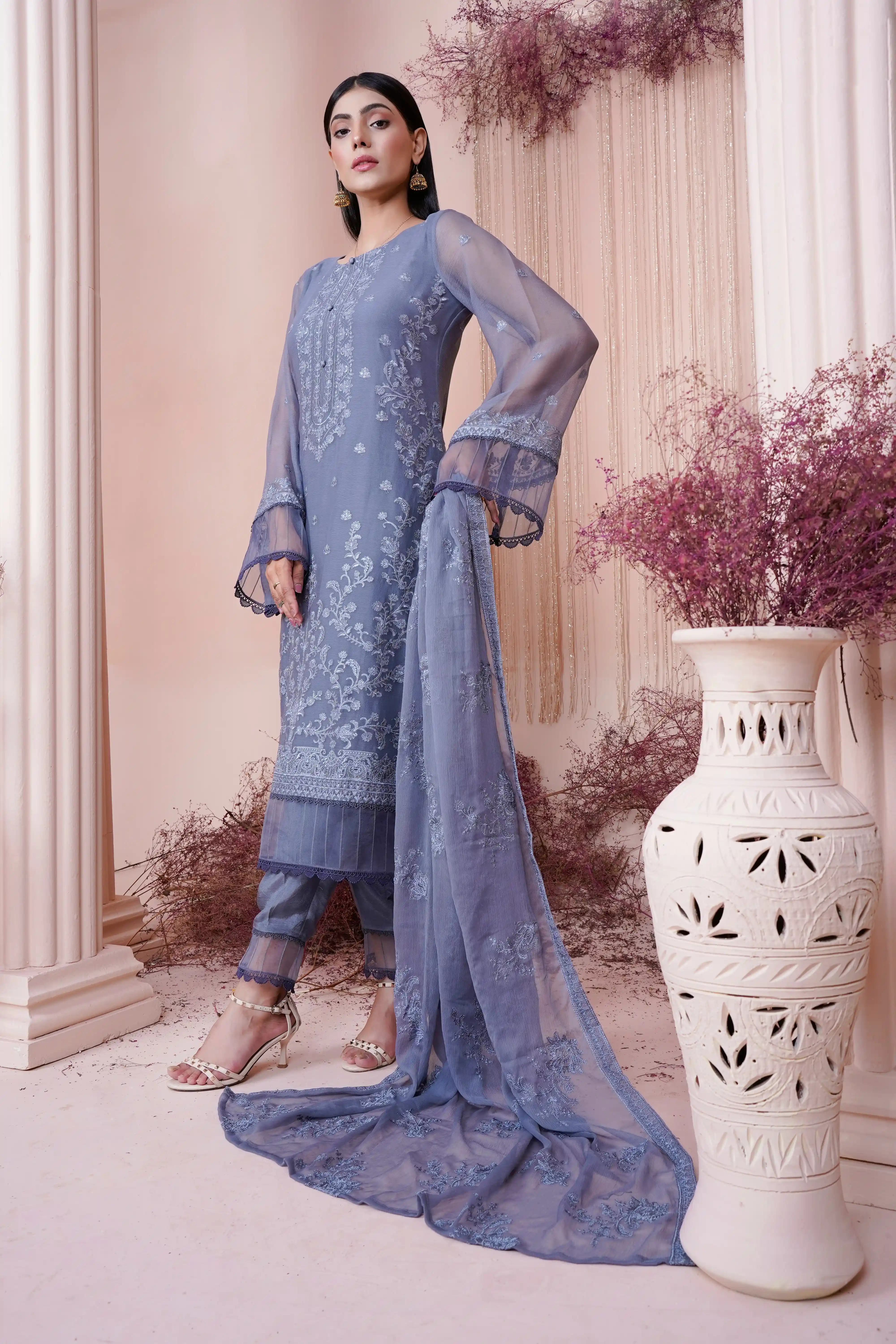 Karandi Chiffon Suits