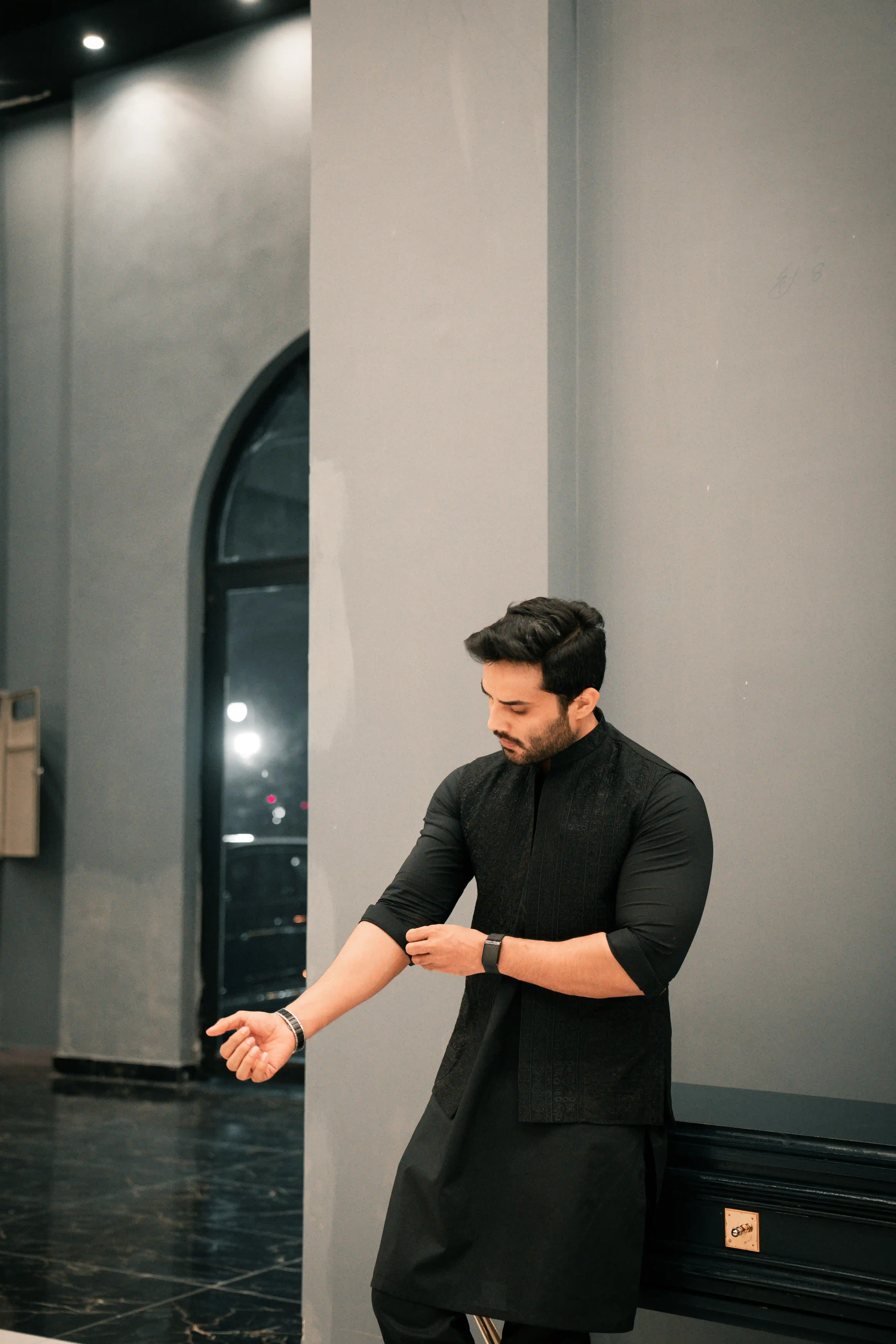 Linen Dhoti Kurta